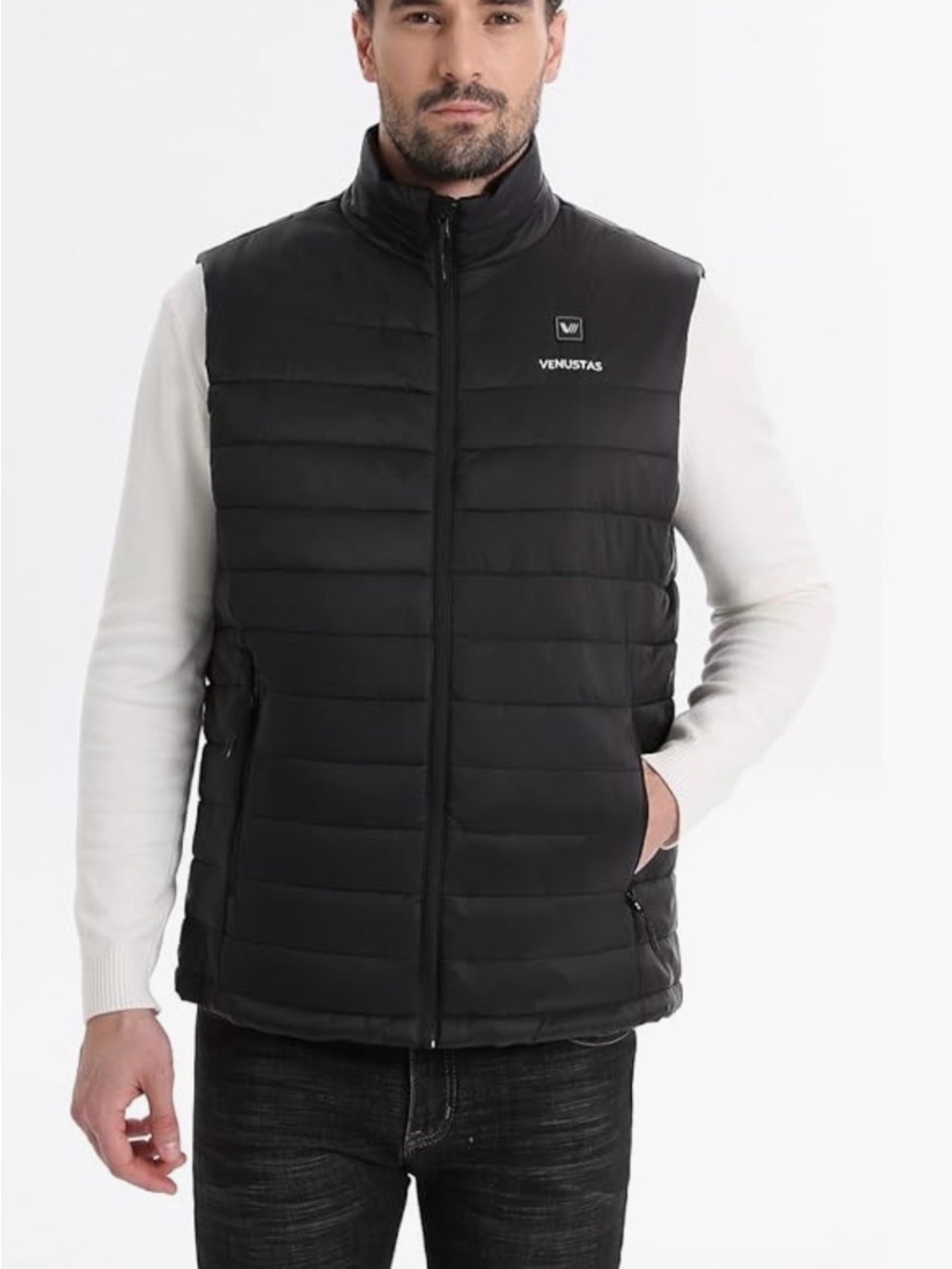 Venustas Heated vest for men with battery, up to 20 hours of heat, padded